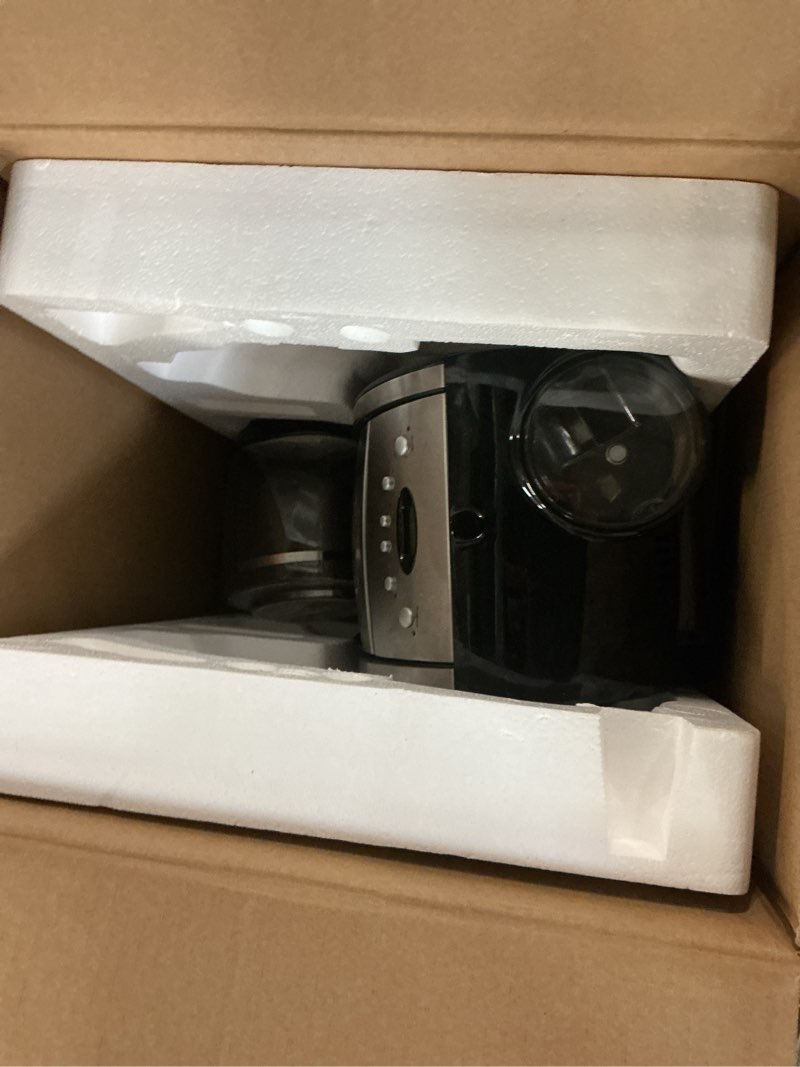 Condition photo showing As Is for breville bdc650bss grind control coffee maker with grinder, brushed stainless steel, thermal carafe