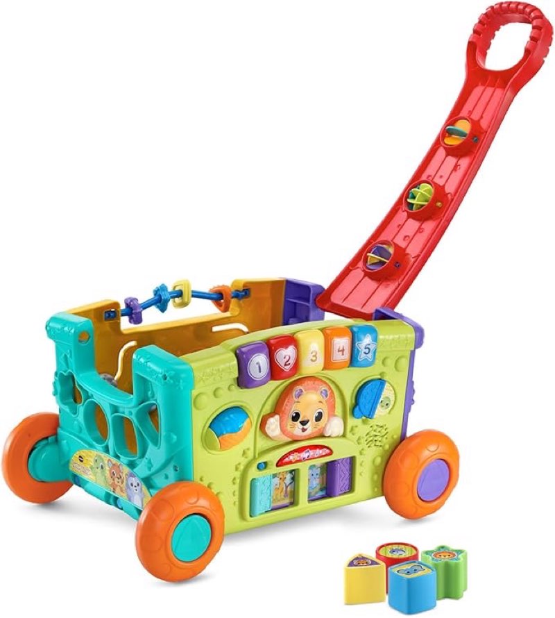 vtech sort and discover activity wagon for toddlers, red