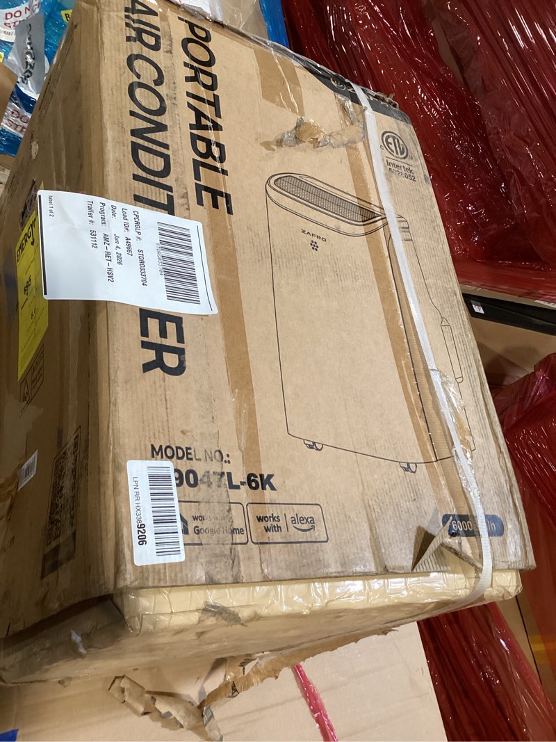 Condition photo showing New/Like New for zafro portable air conditioners, 10000 btu (6000 btu sacc), portable ac with drainage-free cooling, fan & dehumidifier, smart ac unit with app/remote, 47db quiet, 24h timer for living room, bedroom 10000 btu (wifi + remote)