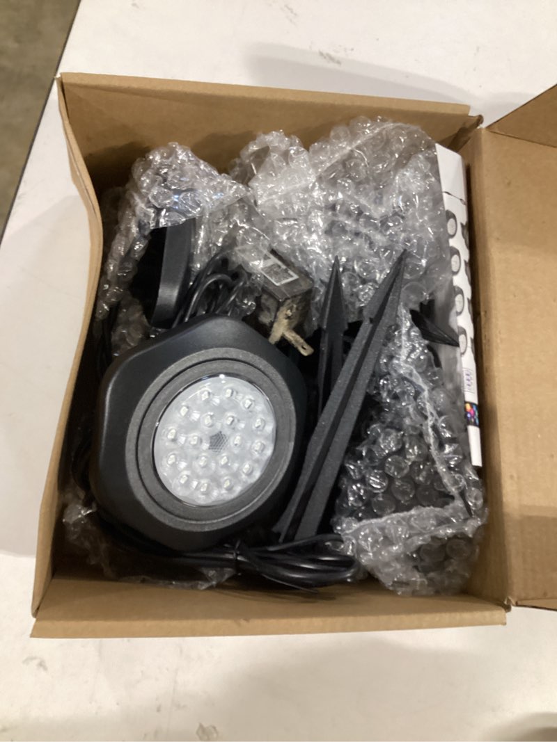Condition photo showing Good Condition for t-sun pond lights led underwater 16m colors with app and remote, submersible fountain light with timer and dimmable, music sync, outdoor spotlights for koi pond, garden, yard 4 pack