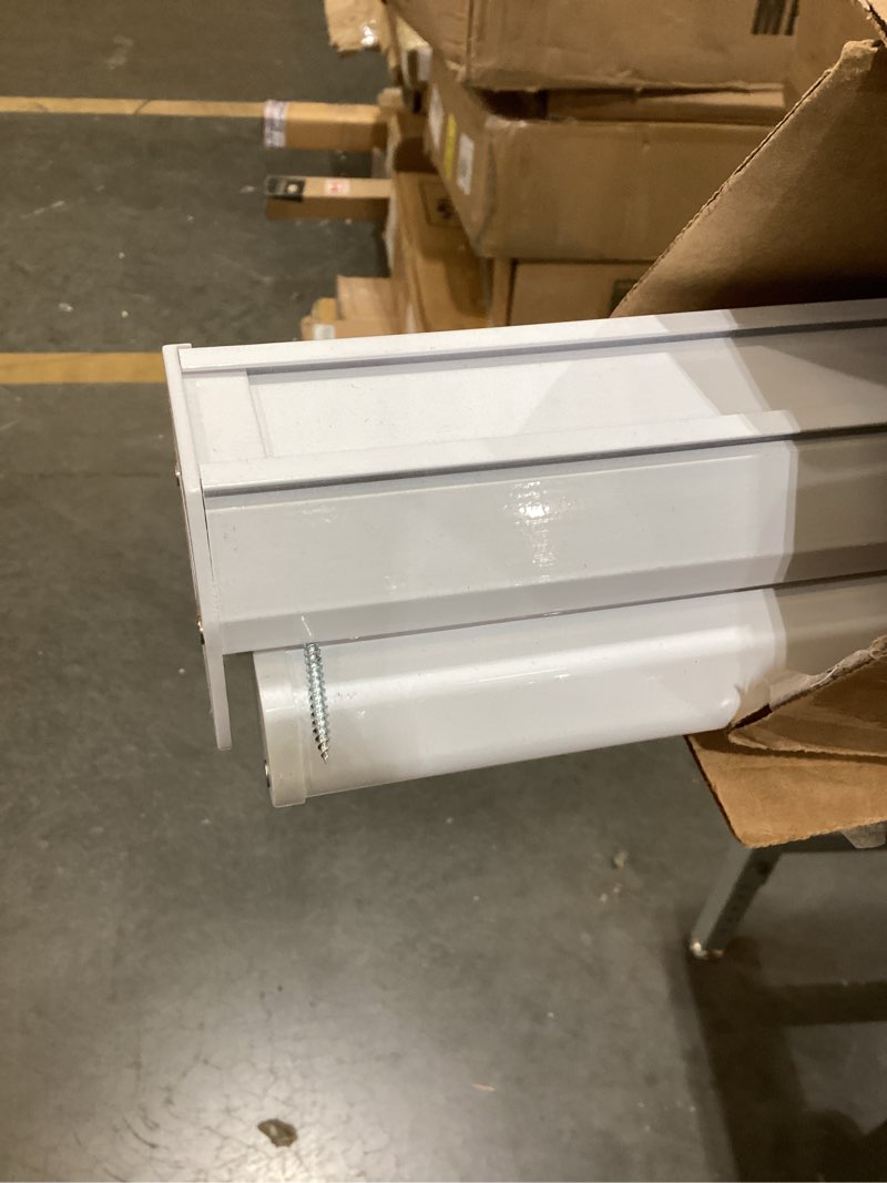Condition photo showing New/Like New for Persilux Cordless Zebra Blinds for Windows Free-Stop Roller Windows Shades (46" W X 64" H, White) Dual Layer Light Control for Day and Night, Light Filtering Sheer Shades for Home, Easy to Install 46"W x 64"H White