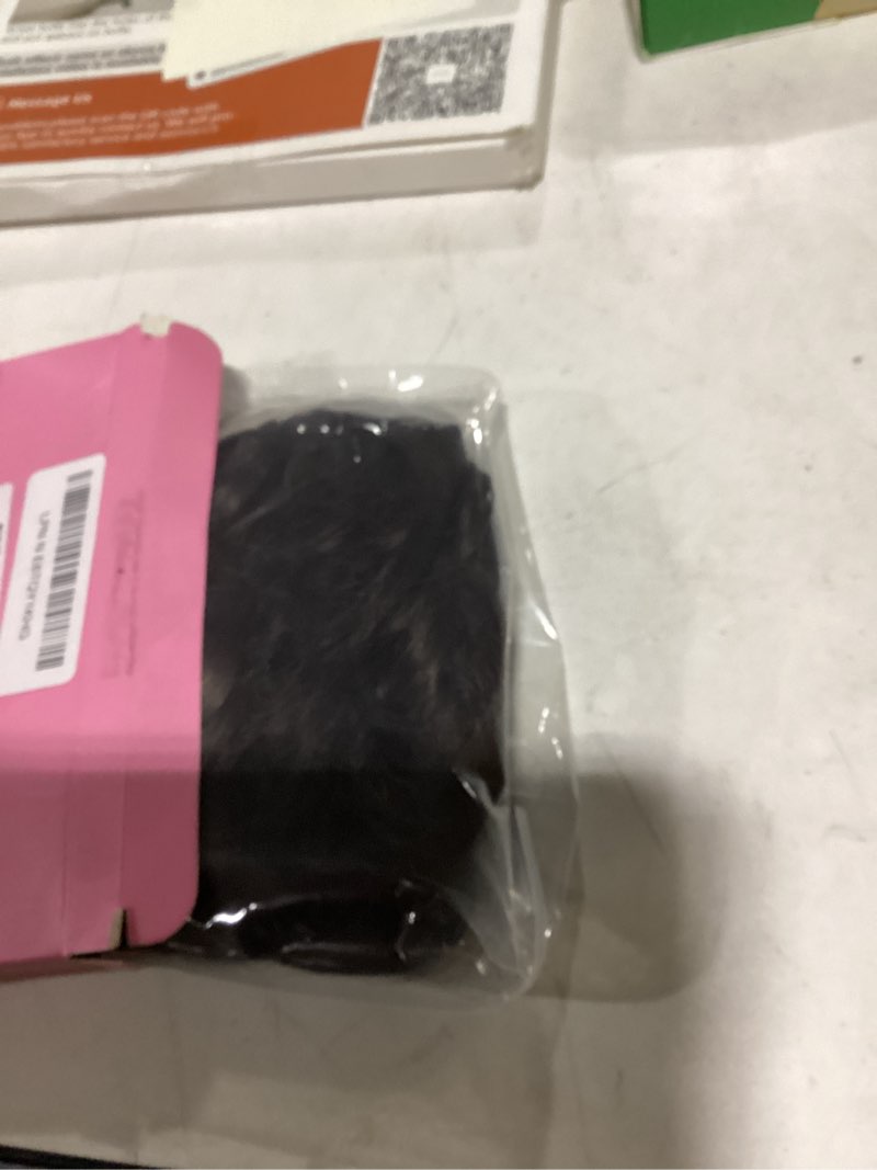 Condition photo showing Good Condition for cjl hair large messy bun hair piece wavy curly scrunchies synthetic chignon ponytail hair extensions thick updo hairpieces for women dark brown