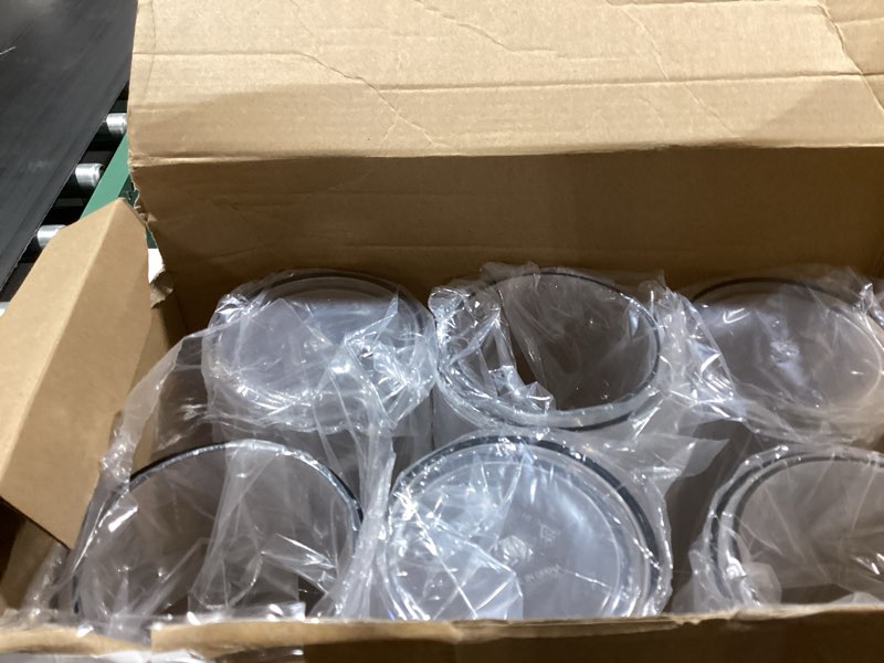 Condition photo showing Good Condition for nuogo 12 pcs plastic clear cylinder vase for home 12 inch acrylic flower clear vase centerpiece for centerpieces wedding party decorations