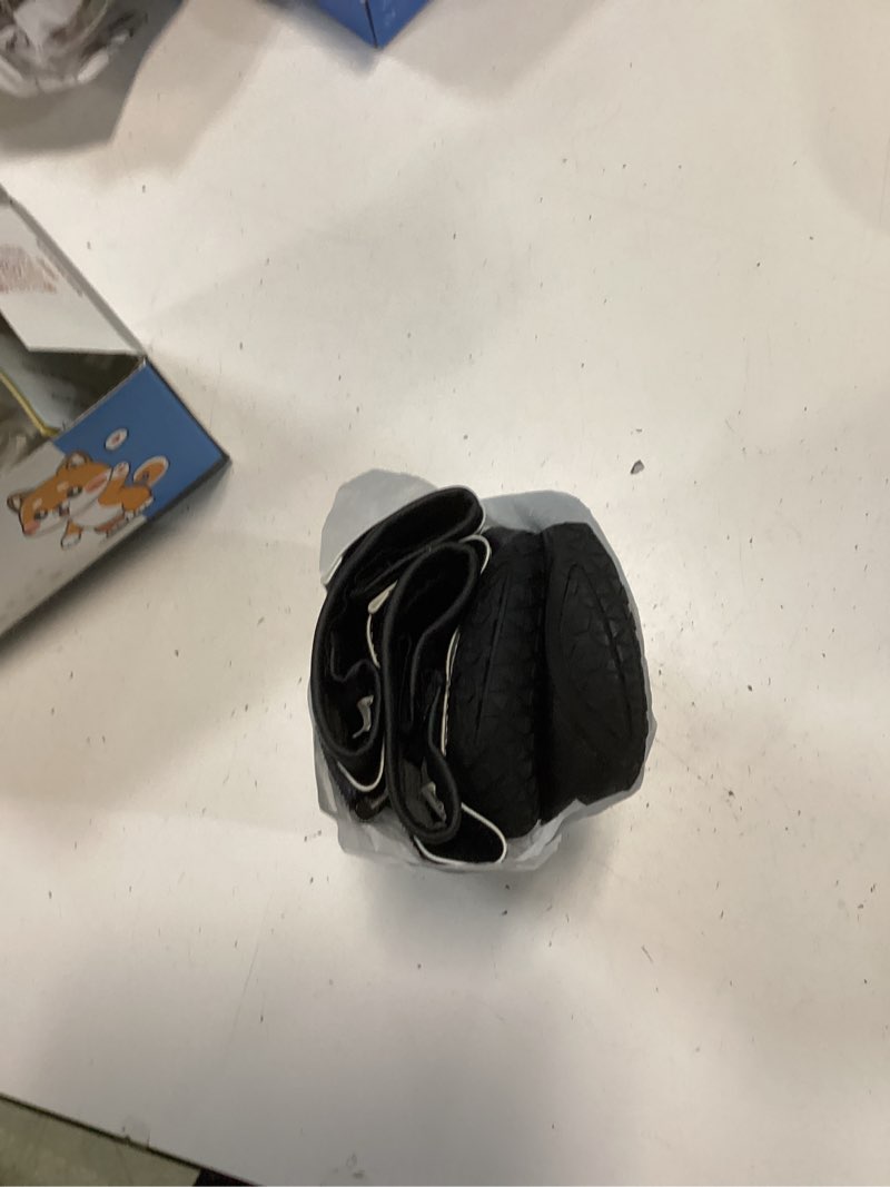 Condition photo showing New/Like New for QUMY Dog Shoes for Large Dogs, Medium Dog Boots & Paw Protectors for Winter Snowy Day, Summer Hot Pavement, Water-Resistant in Rainy Weather, Outdoor Walking, Indoor Hardfloors Skid-Resistant Sole Black Size 8: 3.0''x3.3"(W*L) (Pack of 4)