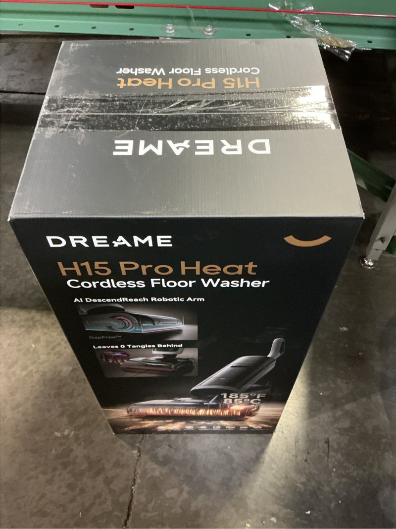 Condition photo showing New/Like New for dreame aero pro wet dry vacuum mop, ultra-slim with hot self-cleaning/self-drying, 0 hair tangle great for pet owner, powerful wet dry vacuum with 60min runtime, pick-up & mop at the same time