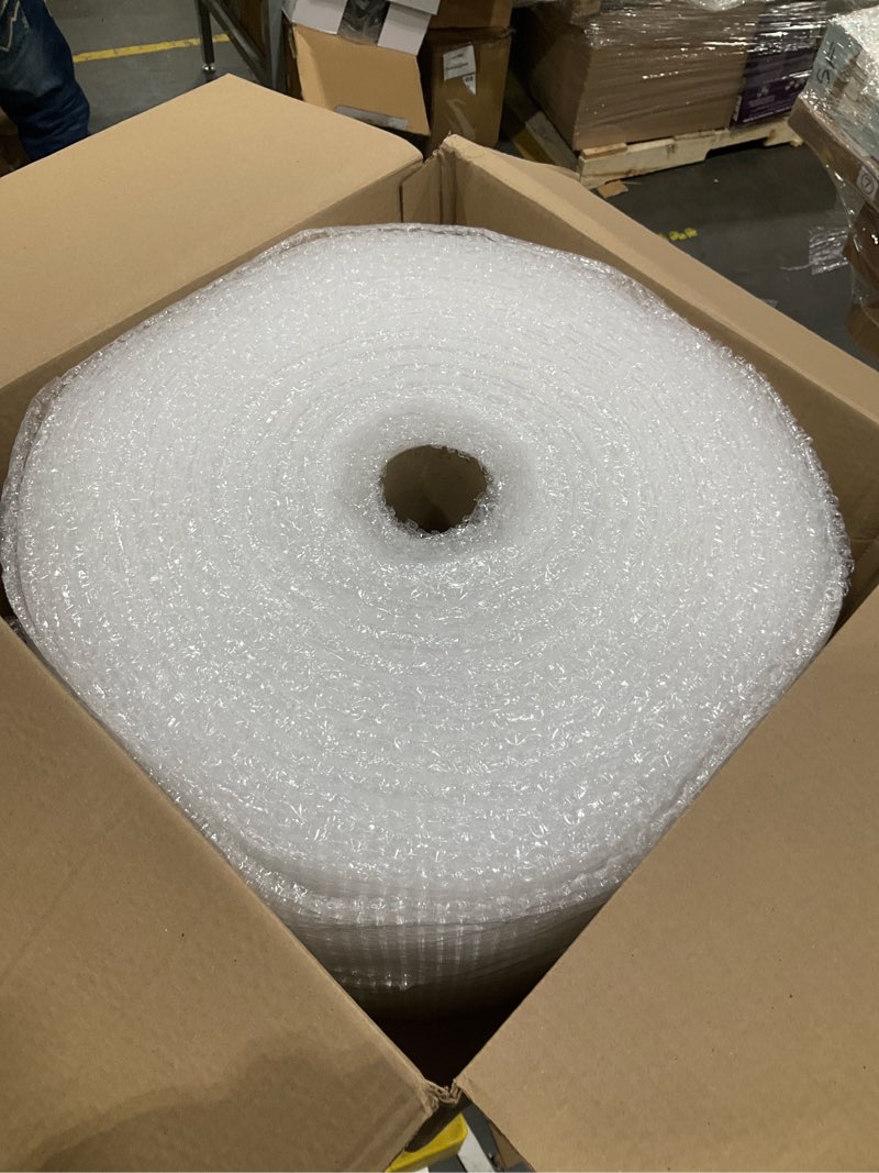 Condition photo showing Good Condition for Amazon Basics Bubble Wrap for Moving, Packing, Shipping and Storage, Perforated Protective Cushioning for Fragile Items, 12-inch x 175-ft Long Roll, Small 3/16", Clear Clear 12 inch x 175 ft