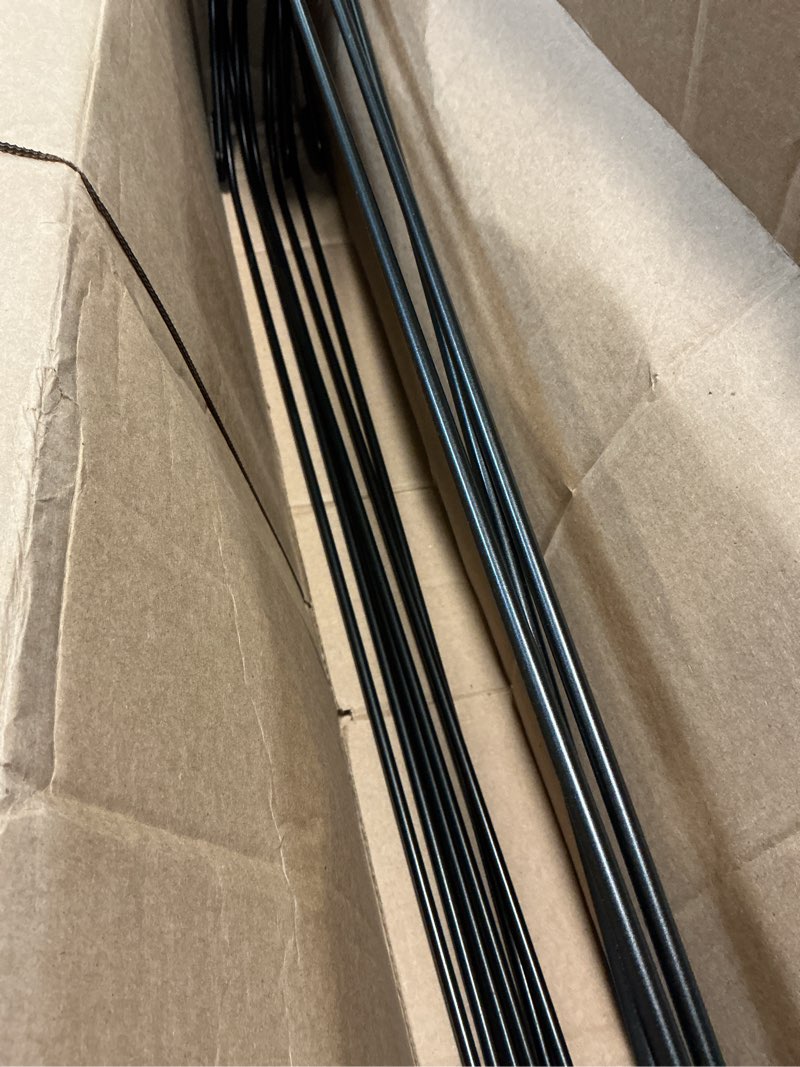Condition photo showing As Is for ashmanonline ashman shepherds hook 10 pack black, 35 inches tall, made of premium metal for hanging solar light, bird feeders, mason jars, garden stake and wedding décor.