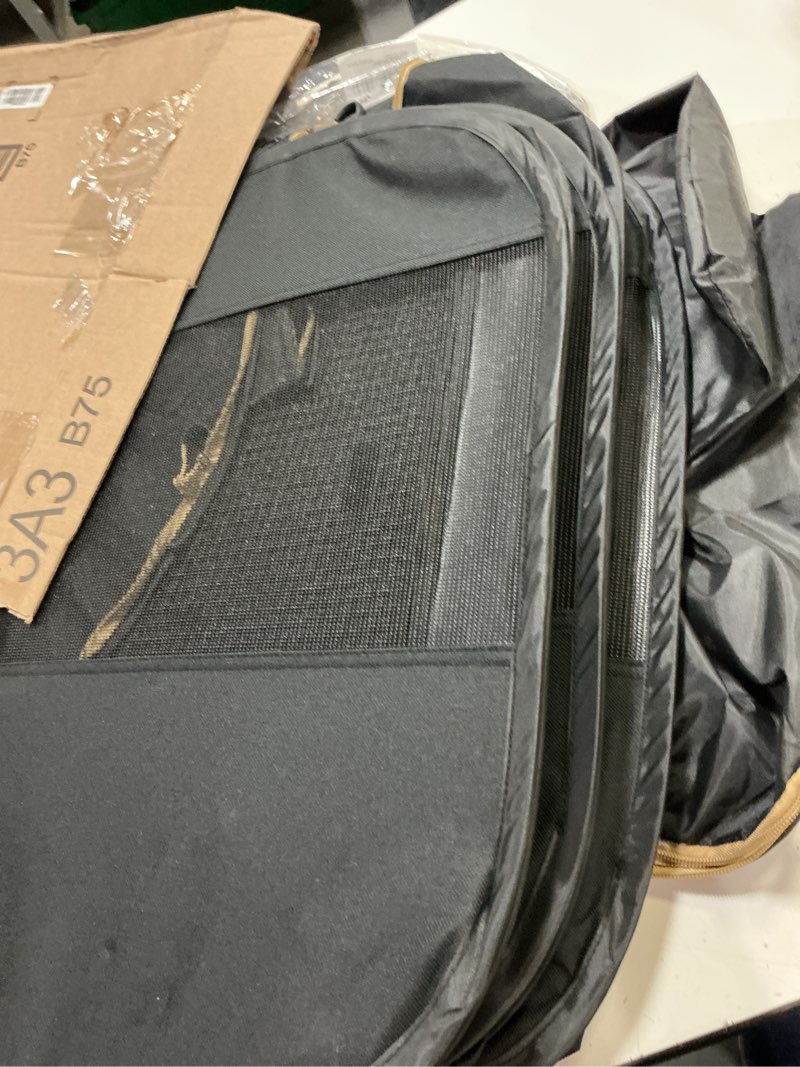 Condition photo showing Good Condition for kingcamp dog playpen, portable foldable cat kitten puppy tent crates 29"/36"/50" pop up pet playpen with zippered bottom & cover for indoor outdoor use (medium, black) playpen black playpen-medium (35.8"x35.8"x22.8")