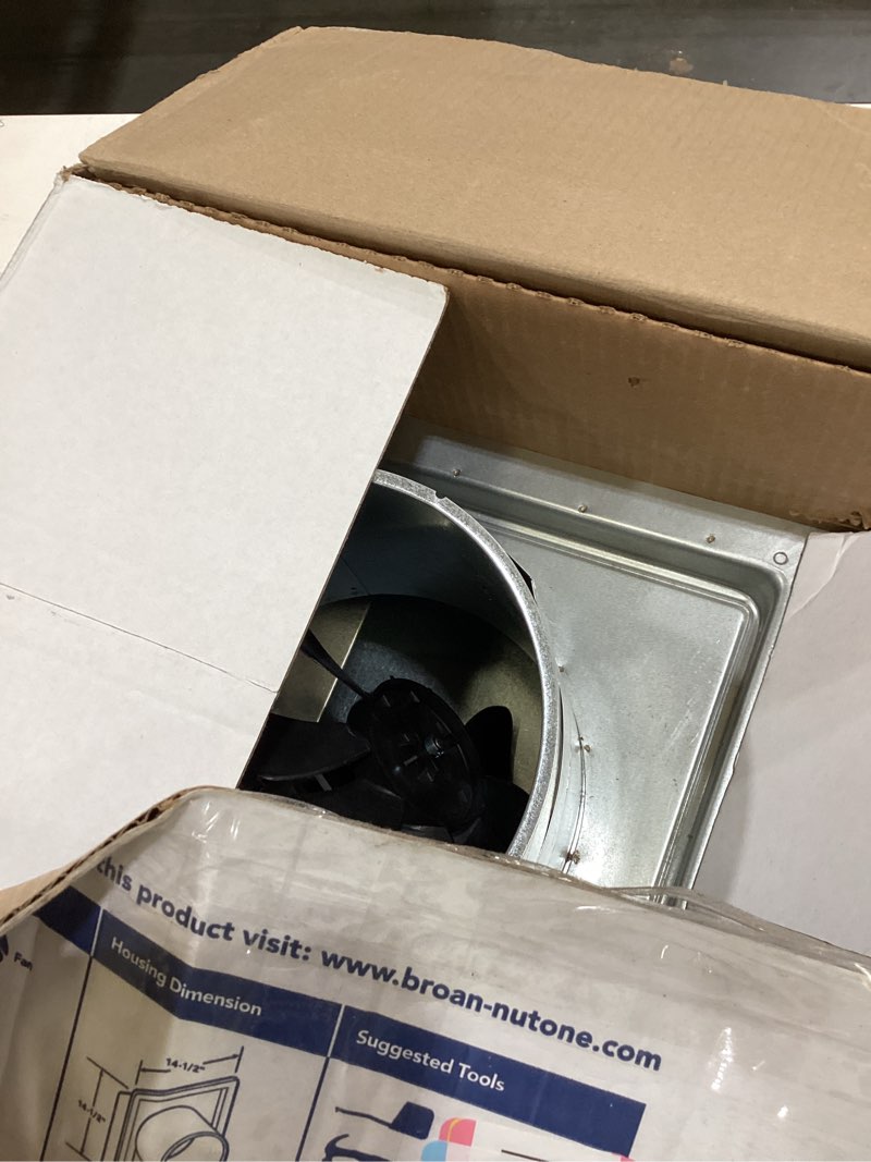 Condition photo showing Good Condition for Broan-NuTone 509S Through-the-Wall Ventilation Fan, White Cover, On/Off Switch, 200 CFM, 8.5 Sones, 8"