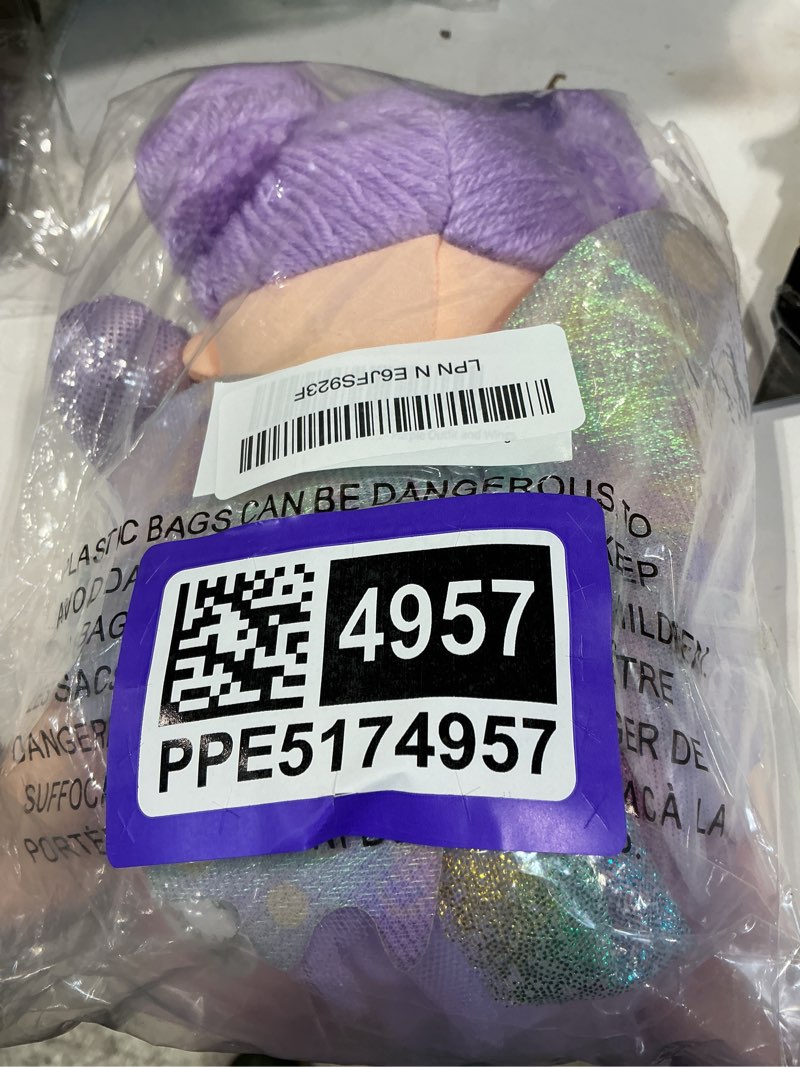 Condition photo showing Good Condition for june garden 16" enchanted garden fairy doll yaritza - plush stuffed soft doll girl gift - purple outfit and wings 16" yaritza