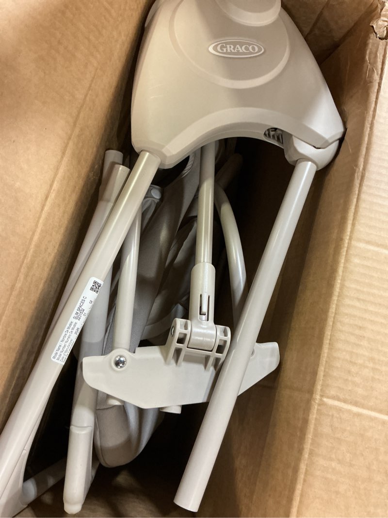 Condition photo showing As Is for graco slim spaces compact baby swing - indoor infant swing, baby registry must have, gifts for new parents