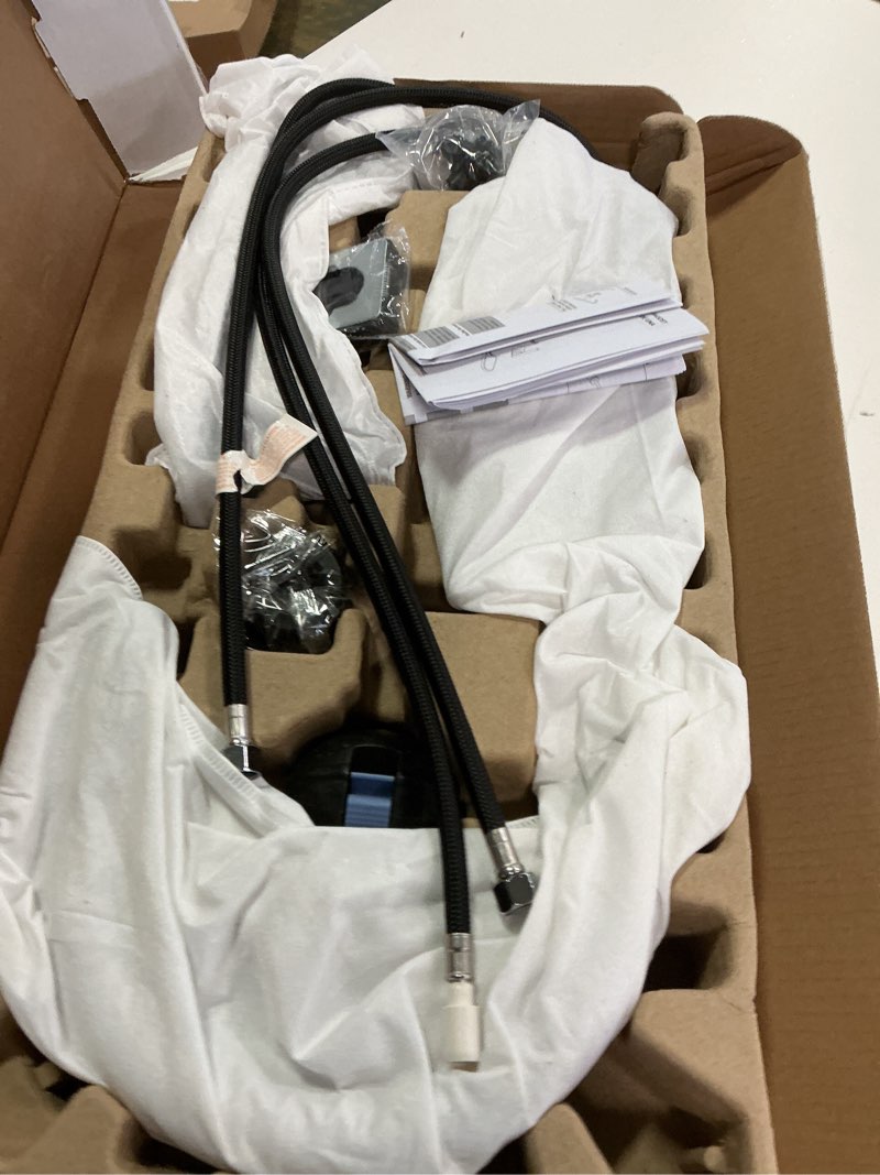 Condition photo showing Good Condition for delta 19867lf nicoli 1.8 gpm single hole pull down kitchen faucet - includes escutcheon - chrome