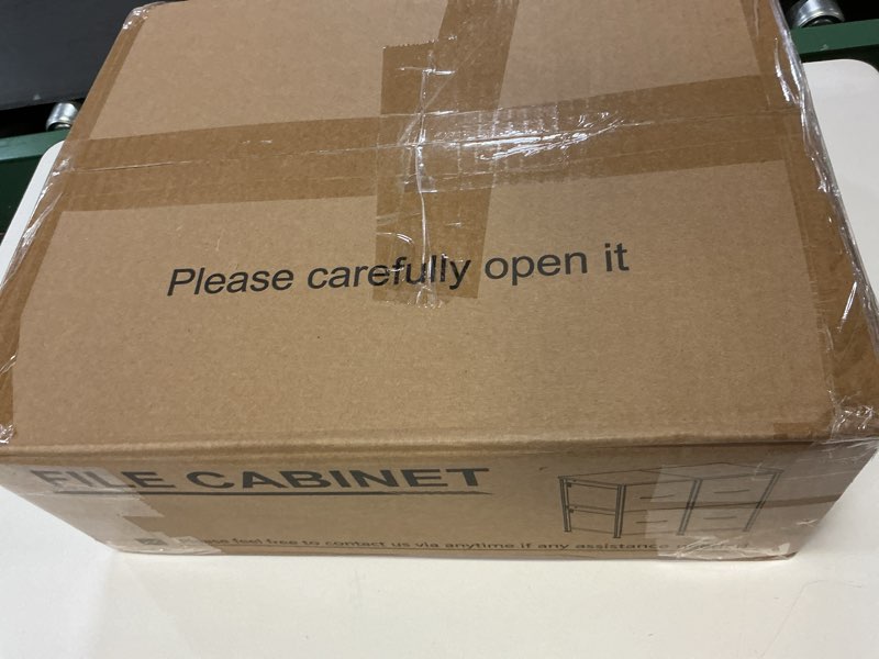 Condition photo showing New/Like New for 4 Drawer Lateral File Cabinet, Mobile Filing Cabinet for Large Printer, Home Office Functional Small Office Storage Cabinet & Printer Stand, Fits Letter/A4, Rustic Brown Rustic Brown 23''W