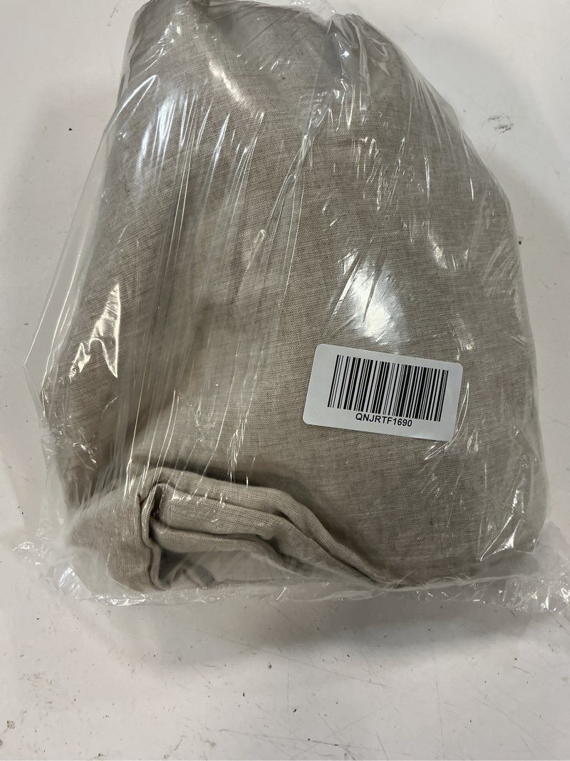 Condition photo showing Good Condition for european linen room darkening curtain - single panel, 48x96, flax