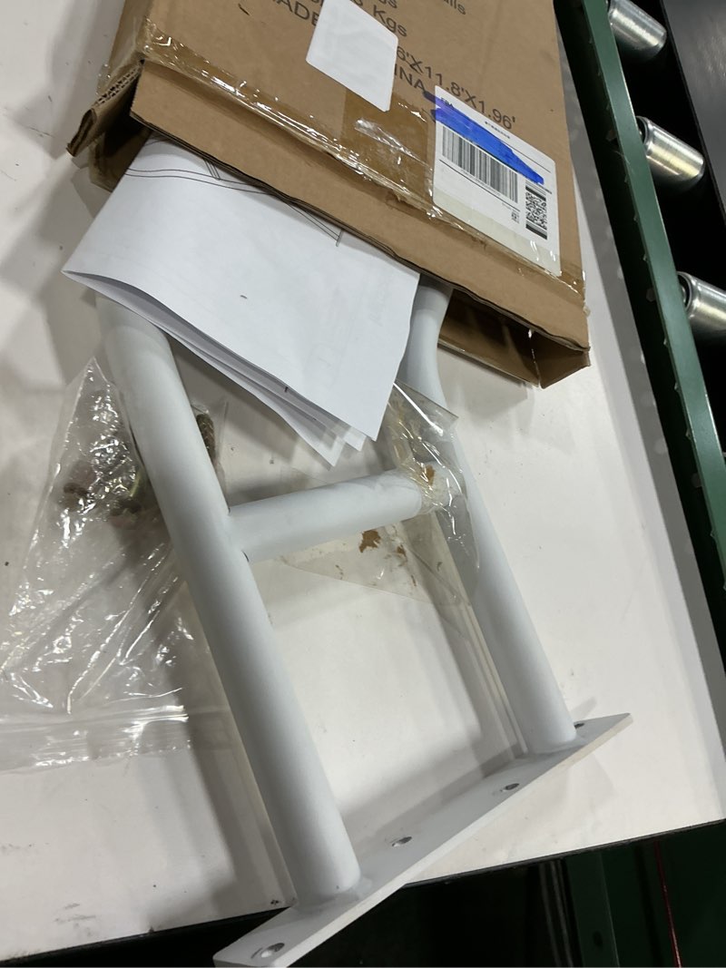 Condition photo showing Good Condition for hand rails for outdoor steps & elderly (max 800lbs),u-shape wall mount stair railing, porch, deck & garden grab bar, safety handle for garage, 1 pack white - 23 inch 1 pack