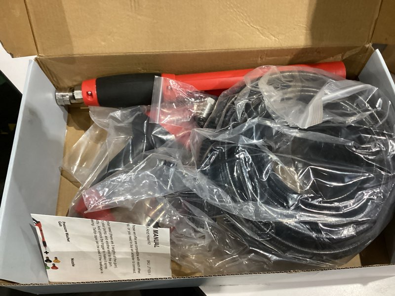 Condition photo showing Good Condition for Tool Daily Pressure Washer Gun and Hose Kit, 50 FT Power Washer Hose and Replacement Wand Extension, 5 Nozzle Tips, M22-14 Fitting, 3600 PSI 50FT