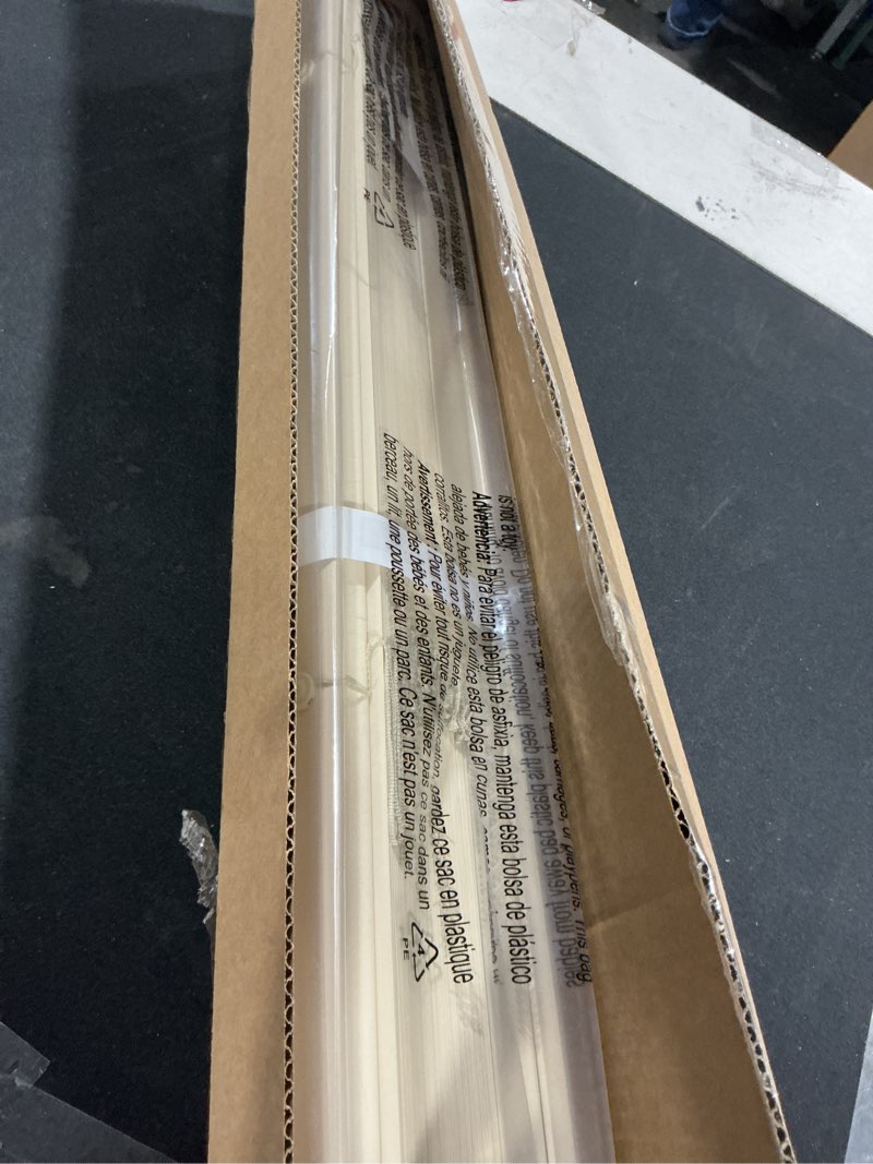 Condition photo showing Good Condition for LazBlinds No Tools No Drill Cordless 1" Vinyl Mini Blinds, 100% Privacy S-Curve Blinds for Indoor Windows, Room Darkening Horizontal Window Blinds and Shades for Home, 33 1/2" W x 64" H, Beige Beige 33.5" W x 64" H