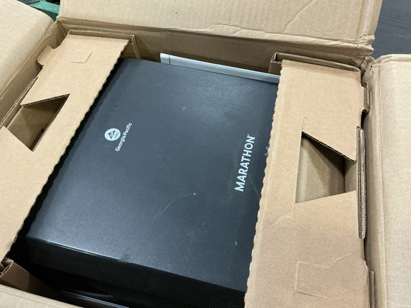 Condition photo showing Good Condition for Tork 772828 Mechanical Paper Towel Dispenser, 15.95" Width x 12.32" Length x 9.32" Depth, Black (Case of 1 Dispenser) Black Mechanical