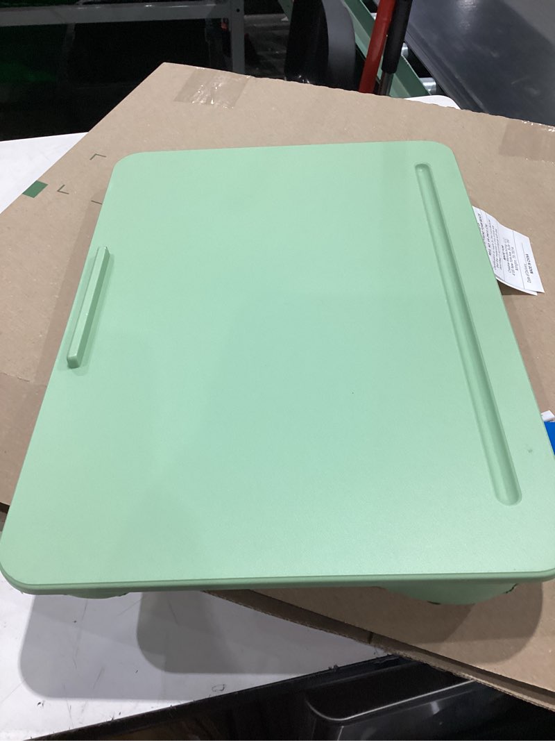 Condition photo showing Good Condition for lapgear original lap desk – fits up to 17” laptops – sage green – style no. 45151 sage green 17" laptop (original)