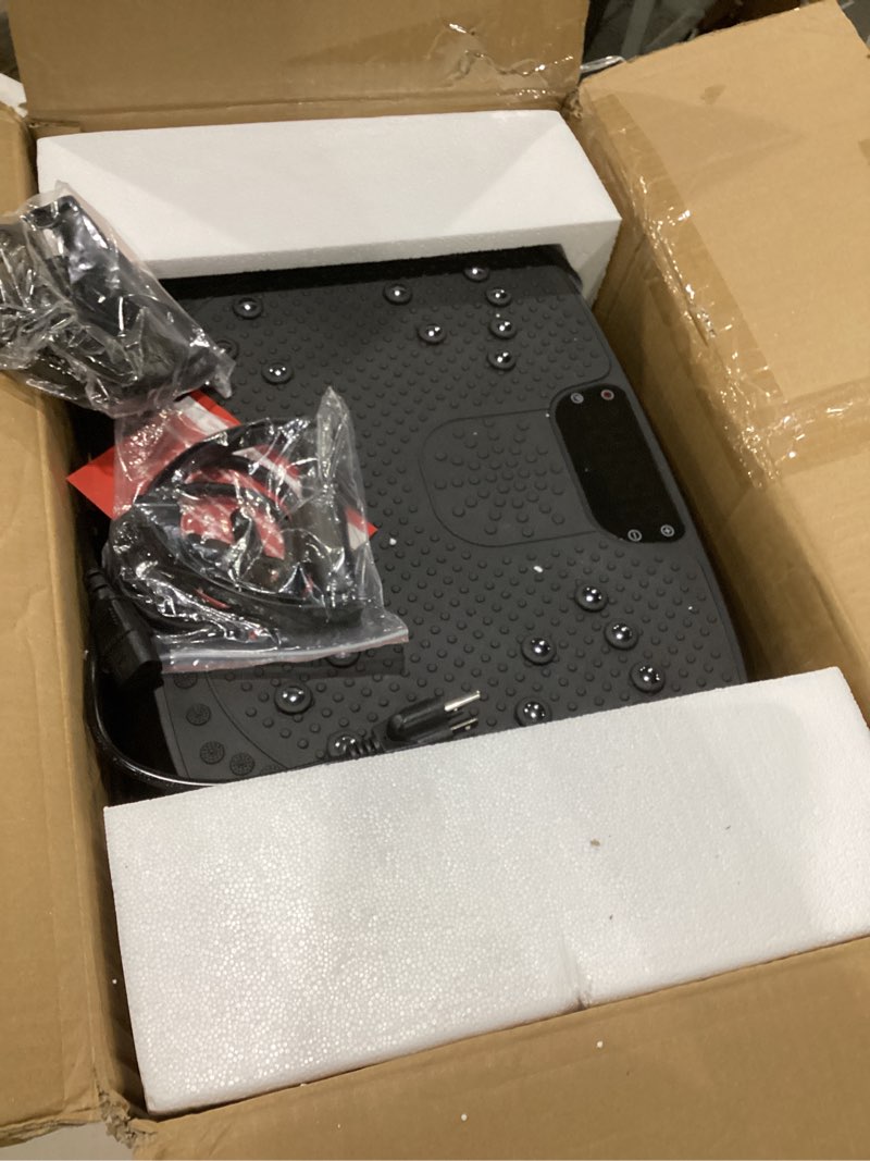 Condition photo showing As Is for hvx vibration plate exercise machine 450 lbs capacity lymphatic drainage | vibrating fitness platform full body shaker workout equipment vibration platform machine shaping vibrate board for home sport