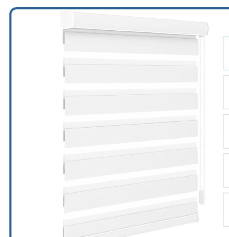 Changshade Custom Size Zebra Blinds for Interior Window, Blackout (85%) Double Layer Fabric for Day & Night Privacy, Sheer Zebra Roller Blinds for Visit the Changshade store