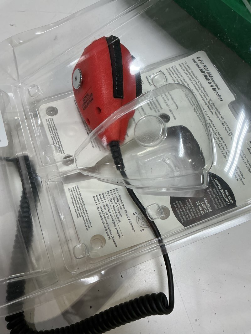 Condition photo showing Good Condition for astatic (302-10036 rd104e road devil amplified 4-pin cb microphone, black