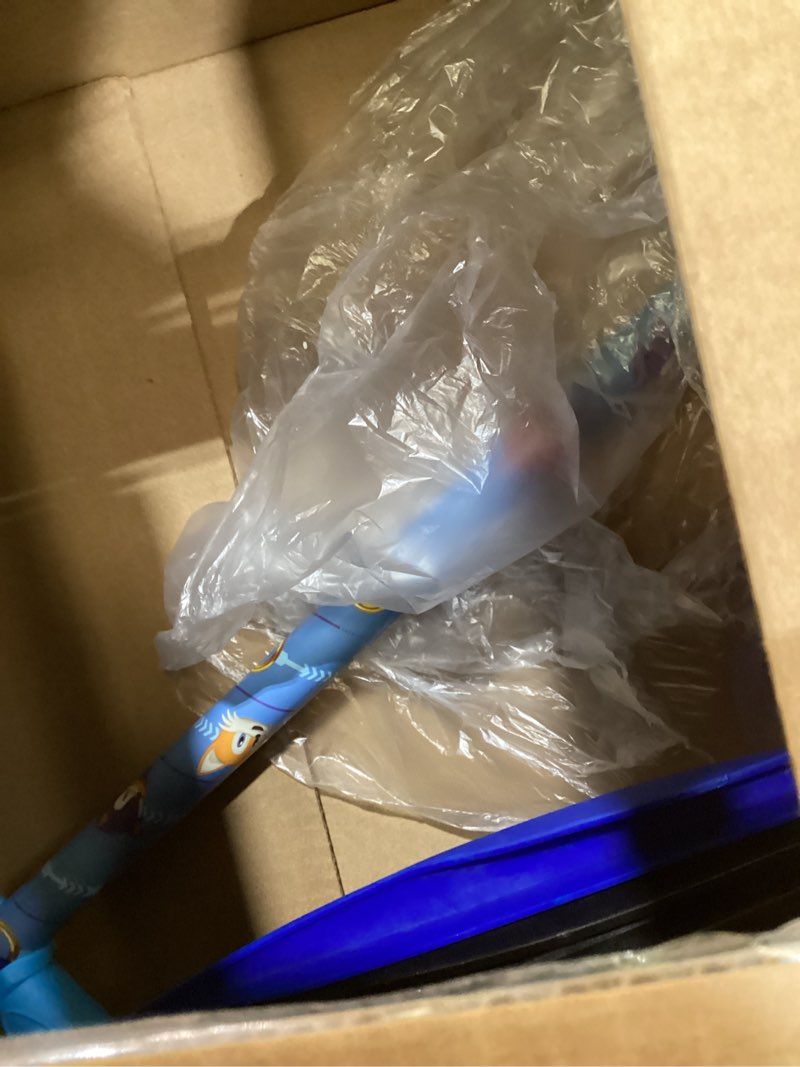 Condition photo showing As Is for Self Balancing Kick Scooter with Light Up Wheels, Extra Wide Deck, 3 Wheel Platform, Foot Activated Brake, 75 lbs Limit, Kids & Toddlers Girls or Boys, for Ages 3 and Up Sonic