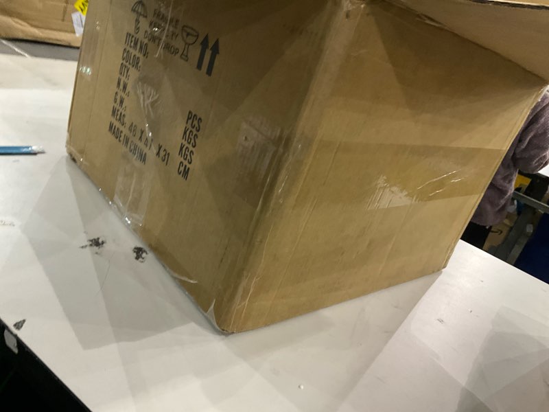 Condition photo showing As Is for Modern Glass Floor Lamp for Bedroom, 63'' Vintage Mid-Century Floor Lamp with Milky White Frosted Glass Globe Shade for Living Room Corner, Slim Standing Reading Lamp for Office Decor (Dark Red)