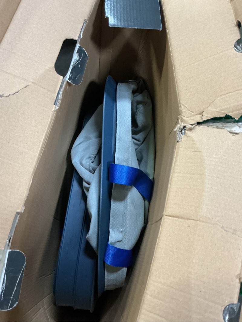 Condition photo showing As Is for Joseph Joseph Tota 90 liter/23.8 gallon Laundry Hamper Separation Basket with lid, 2 Removable Washing Bags with Handles - Black Dual Black/Dark Blue 90L