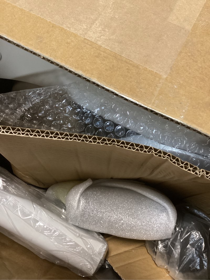 Condition photo showing Good Condition for CASASIO Office Desk Chair with Ergonomic Lumbar Support, Extra-Thick Seat Cushion, Flip-up Arms, Breathable Mesh Back, Computer Task Chair for Home Office Grey+silver