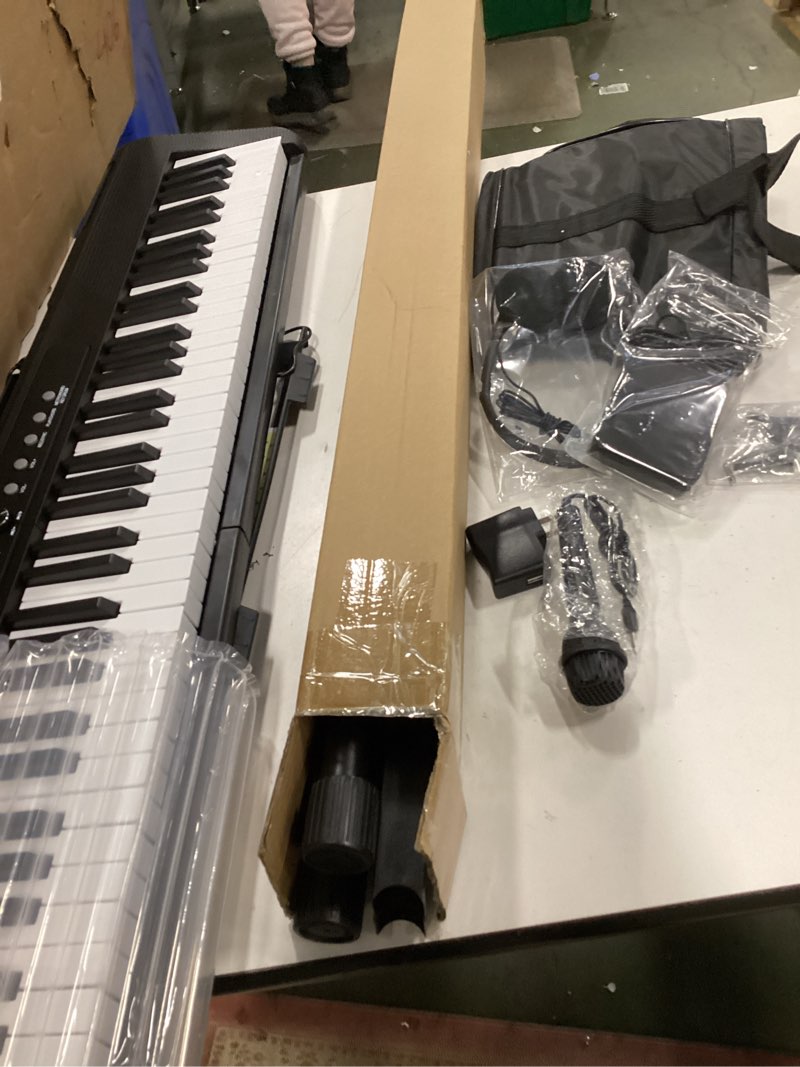 Condition photo showing As Is for 88 Key Digital Piano, Semi Weighted Electronic Keyboard Piano with Music Stand, Power Supply, Sustai