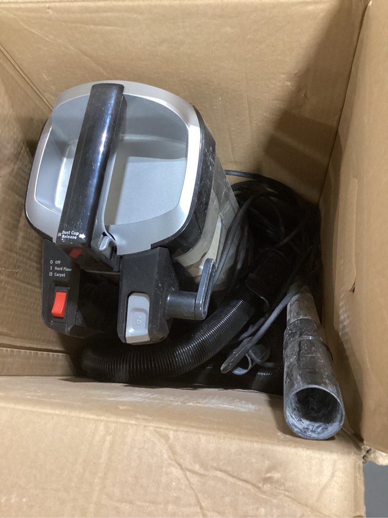 Condition photo showing As Is for similiar productshark az2001amz vertex duoclean powerfins upright vacuum, with powered lift-away & self-cleaning brushroll, dark lilac, 1 qt dust cup duoclean powerfin (dark lilac)