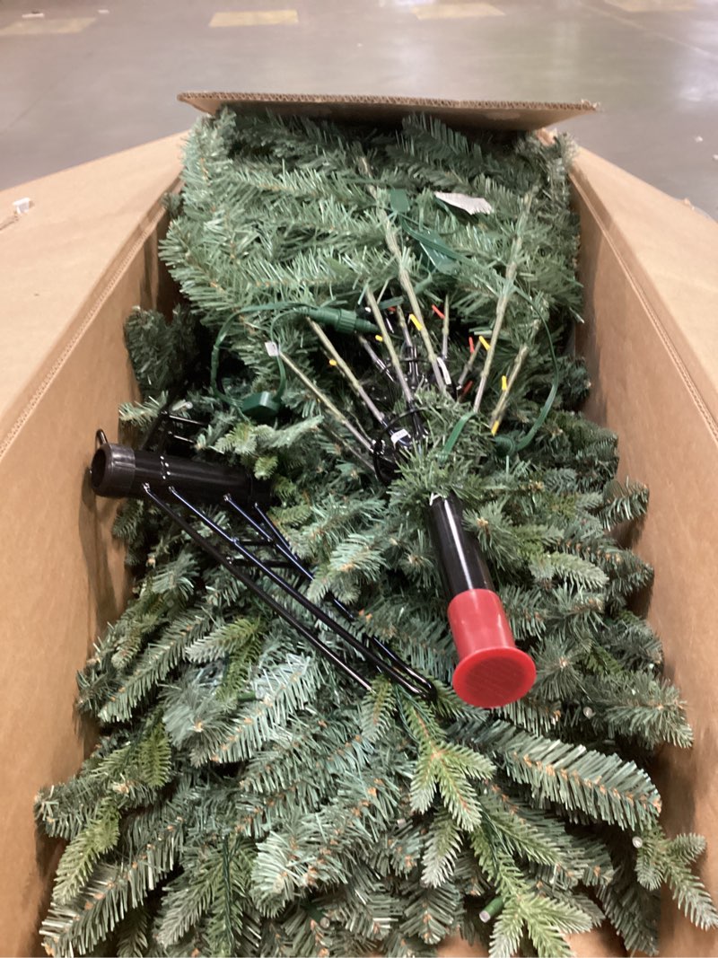 Condition photo showing As Is for GE 7.5 pre-lit led grand sonoma fir