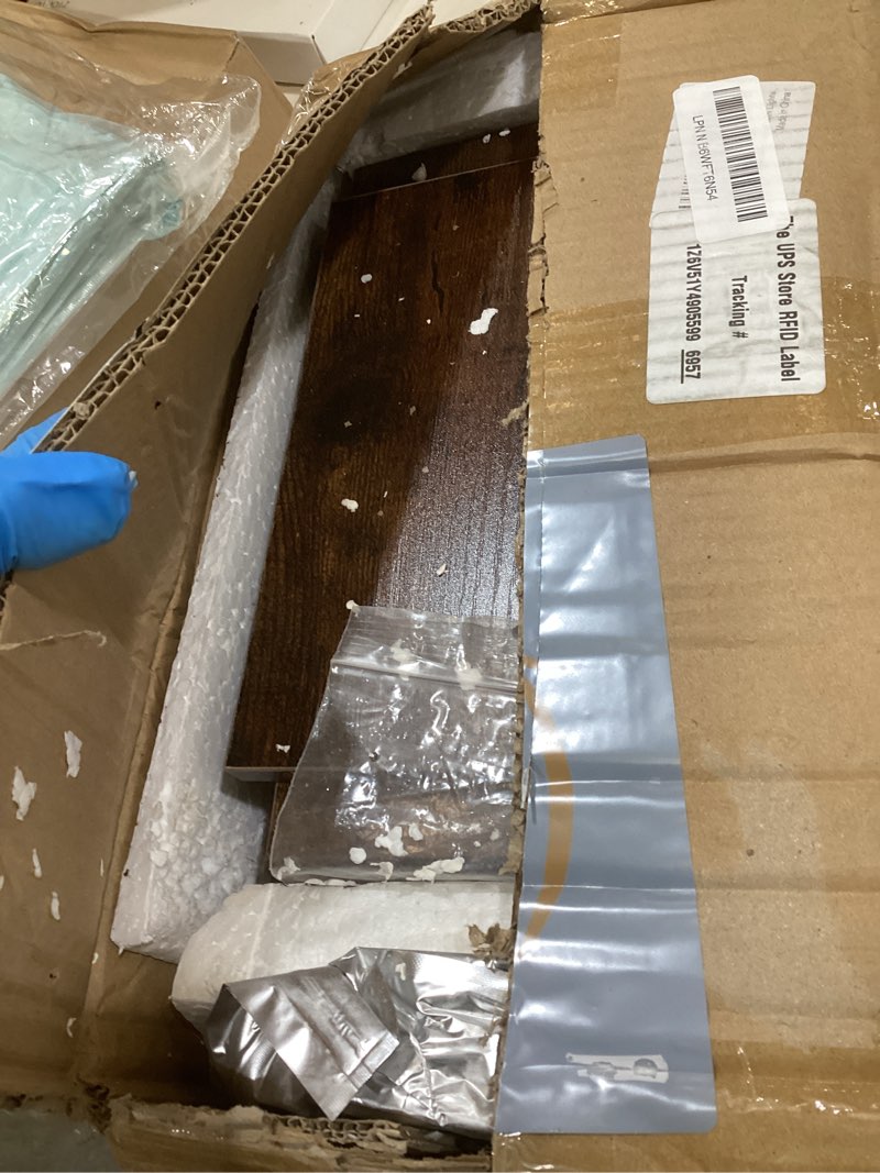 Condition photo showing As Is for Godferyxin Tree Bookshelf with Liting,Small Bookshelf LED and Desktop Book Shelf for Office, Home or School Mini Bookcase for Wood Displaying Books, CDs, Magazines Wood Shelf Rack 5tier-bookshelf With Liting Vintage