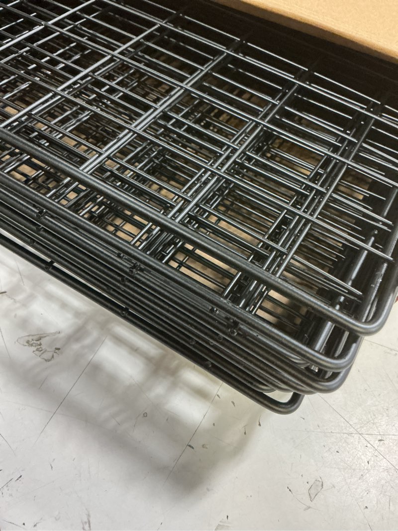 Condition photo showing Good Condition for amazon basics 4 cube storage organizer - wire grid closet and shelves, stackable, black 14\"x14\"x14\" 14\"d x 14\"w x 14\"h black 1