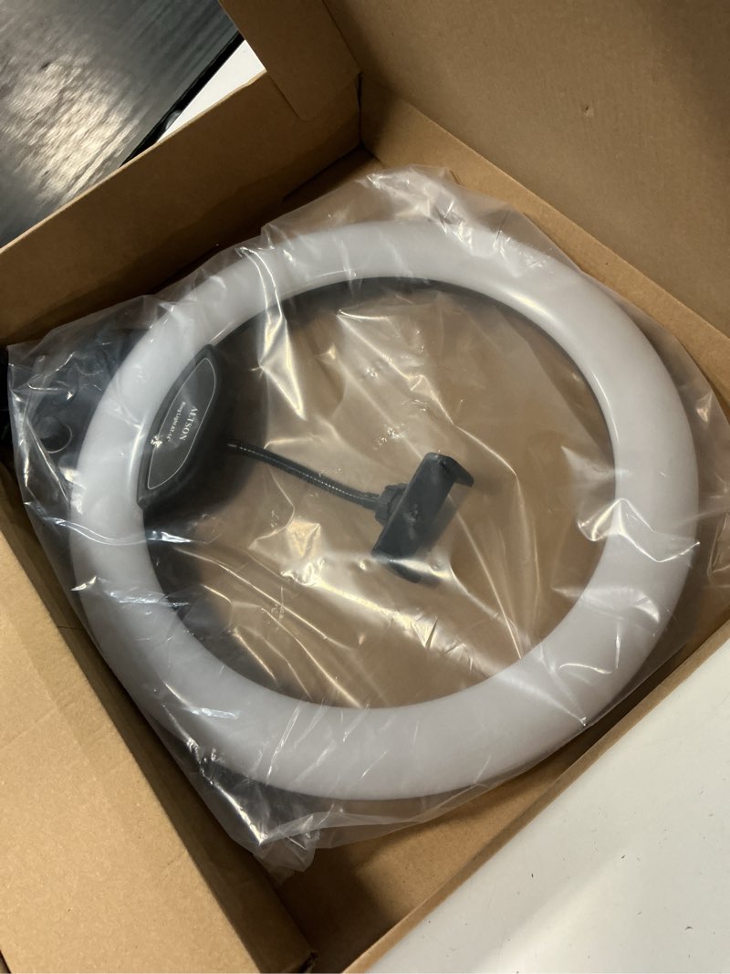 Condition photo showing Good Condition for altson 14'' selfie ring light with 63'' tripod stand & phone holder, dimmable led phone ring light for video recording/live streaming/makeup/youtube/tiktok, circle light with remote for phone&camera