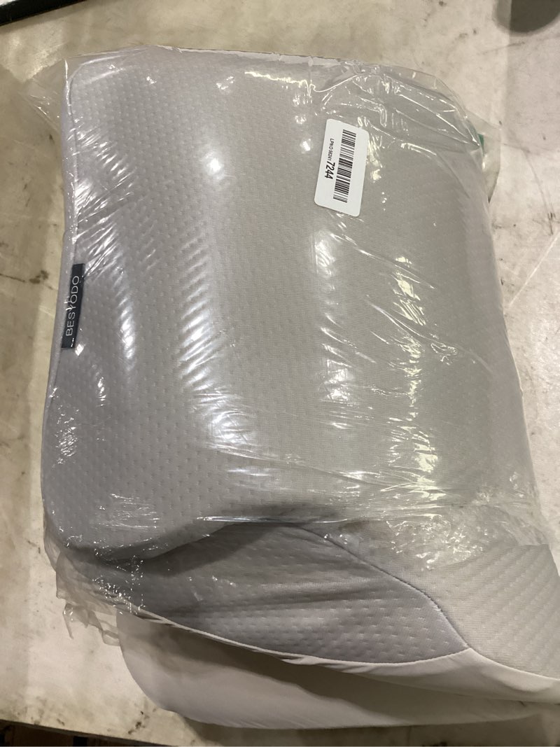 Condition photo showing Good Condition for cervical neck pillow for pain relief - ergonomic memory foam pillow for sleeping, contour side sleeper pillow for neck support, cooling orthopedic pillow bed pillow for side back stomach sleepers