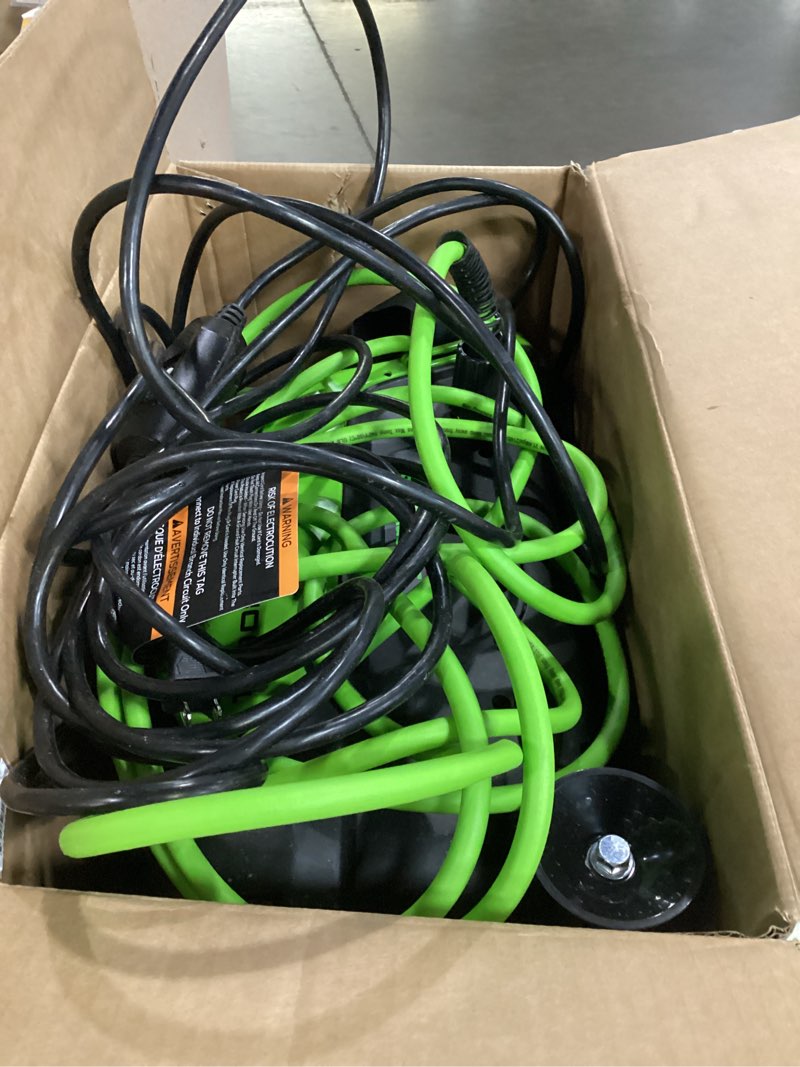 Condition photo showing As Is for greenworks 1900-psi 1.2-gpm cold water electric pressure washer with 4 spray tips