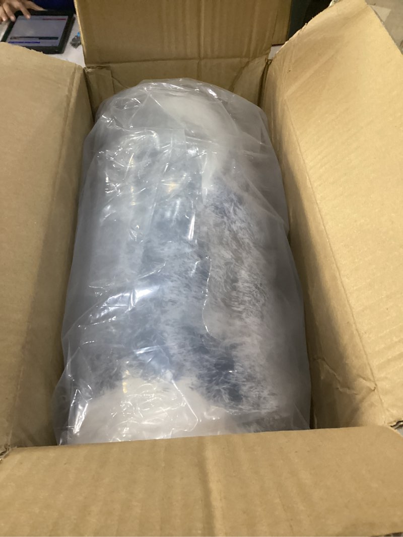 Condition photo showing New/Like New for calming dog beds & cat cave bed with hooded cover,removable washable round beds for small medium pets,anti-slip faux fur fluffy coved bed for improved sleep,fits up to 15/25 lbs(grey,m) 24.00" x 24.00" x 8.00" grey