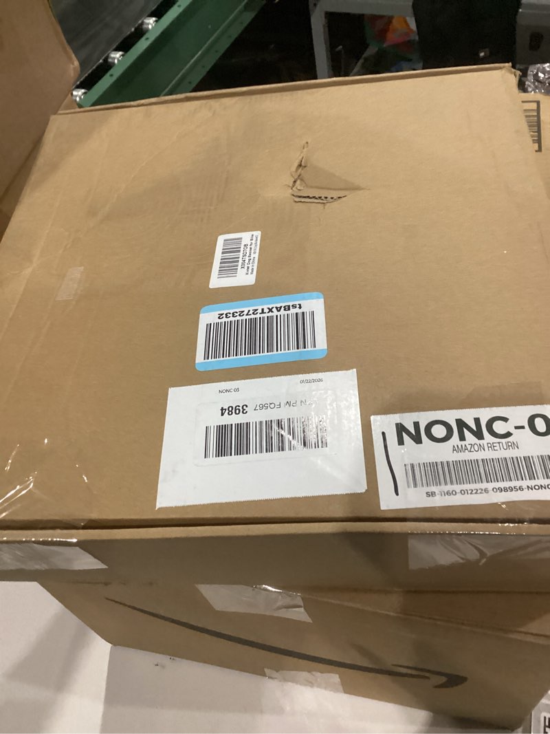 Condition photo showing New/Like New for Xixter Dog Basket for Bike, Suitable for Small & Medium Pet Up to 7 kg, Foldable 4-in-1 Pet Bike Basket, Crossbody, Shoulder and Car Seat, with Sturdy Bracket and 4 Mesh Windows, Gray