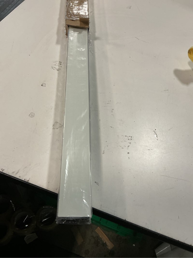 Condition photo showing Good Condition for Bliwans Light Blocking Strips for Window Shades and Blinds, 100% Blackout PVC Side Tracks Light Blocker for Blinds, Window Light Blocker for Bedroom(White, 58", 2PCS) White-2pcs 2PCS