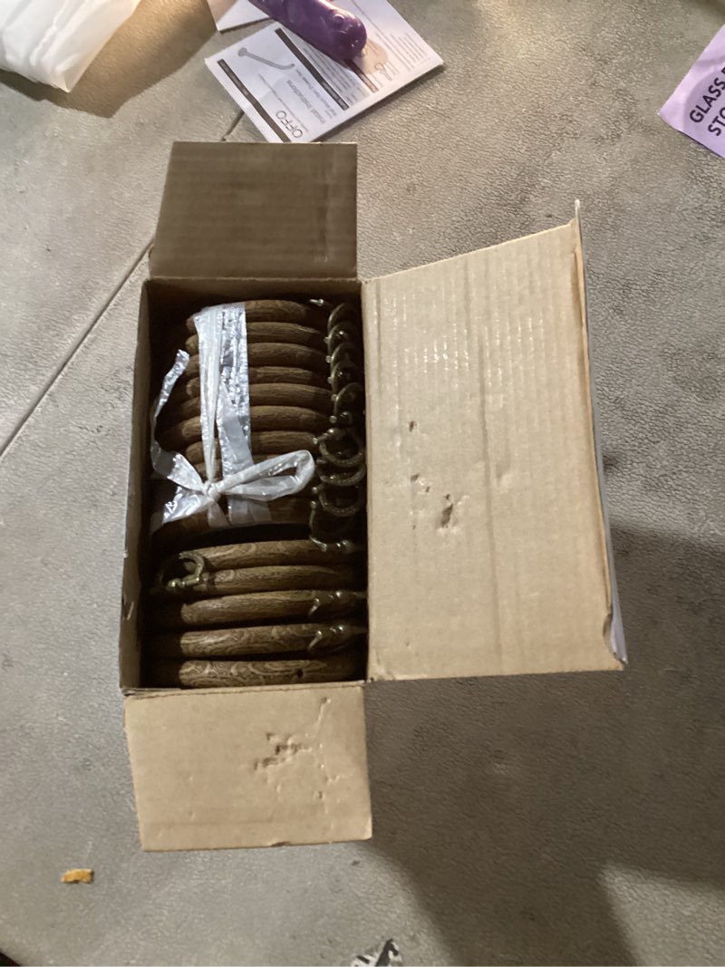 Condition photo showing Good Condition for Burbell 15 Pcs 2.4 Inch Round Embroidery Hoops Frame Circle Rubber Hoops Ring Display Cross Stitch Ornament Imitated Wood Frame Kits for Spring Gifts Valentines Day Craft Sewing DIY Hanging Gifts