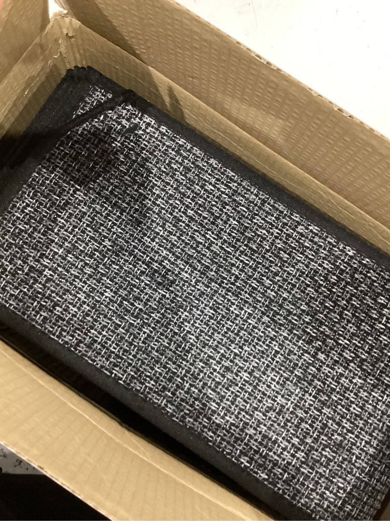 Condition photo showing Good Condition for Stair Treads Carpet 15 pcs for Wooden Steps with Non Slip Rubber Backing, 100% Polyester Soft Stairs Resistant Indoor Skid Runner Safety Rugs for Kids Elders and Pets 30" * 8" (Dark Gray) 30" x 8" (Oblong) Dark Gray 15