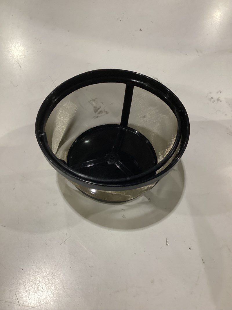 Condition photo showing As Is for goldtone reusable 8-12 cup basket filter fits black & decker coffee machines and brewers. replaces your black+decker reusable coffee filter and permanent black & decker coffee basket filter (1 pack)