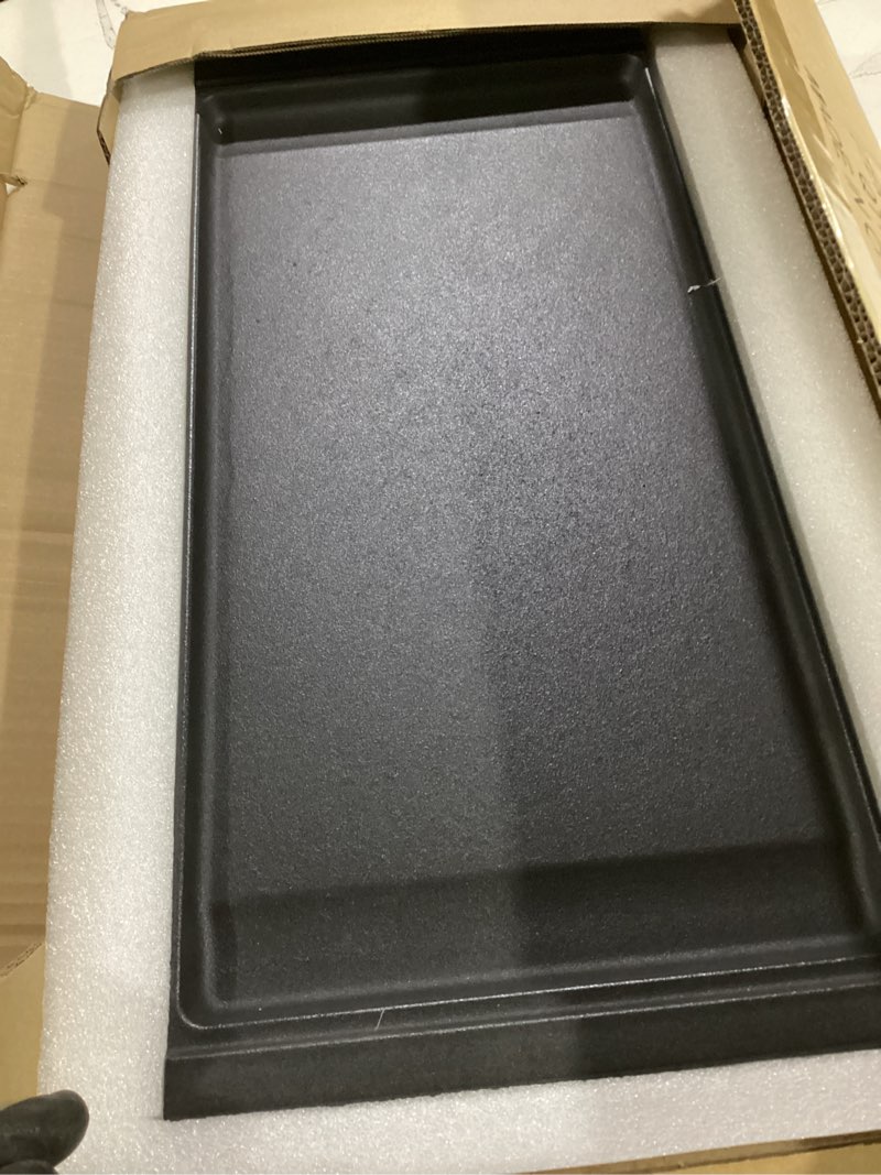 Condition photo showing Good Condition for allstare wb31x24738 cast iron griddle replacement parts for ge gas stove parts wb31x49806 center griddle plate 19.5" x 9" general electric gas range stove top griddle ge cooktop flat top pan 1 pack matte enamel cast iron