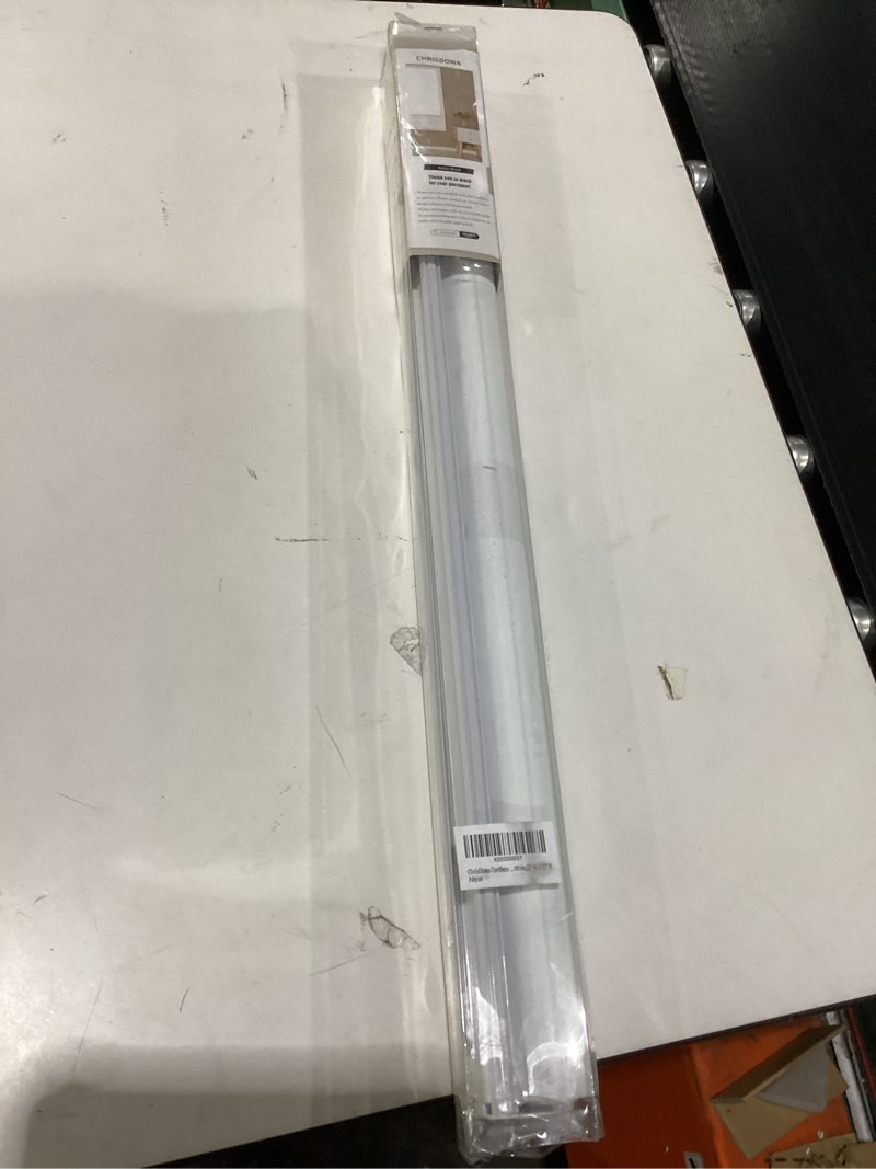 Condition photo showing Good Condition for chrisdowa cordless free-stop 100% blackout blinds for windows, roller windows shades with thermal insulated, uv protection fabric for living room, office and home.white,25" w x 72" h 25"w x 72"h white