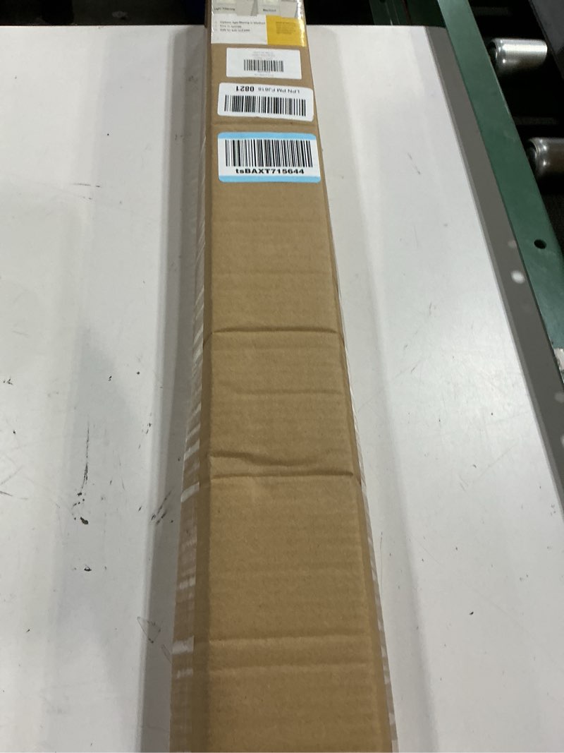 Condition photo showing New/Like New for 100% blackout cordless roman shades for indoor windows & french doors, 34 3/4" w × 48" h - blackout - natural blackout - natural 34 3/4" w × 48" h