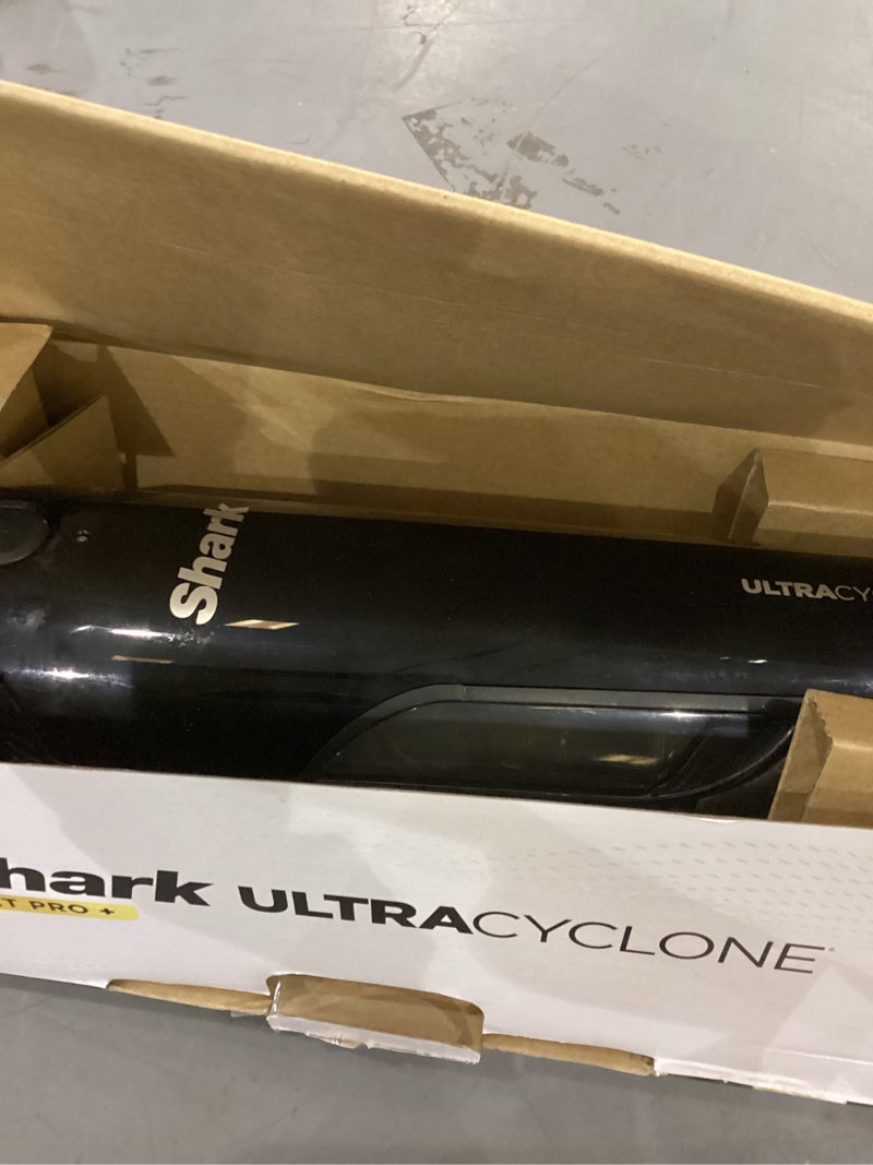 Condition photo showing As Is for Shark UltraCyclone Pet Pro Plus Cordless Hand Vacuum, Powerful Suction, Handheld Vacuum for Car & Home, Pet Power Brush, Crevice Tool, Scrubbing Brush, XL Dust Cup, Black, CH951
