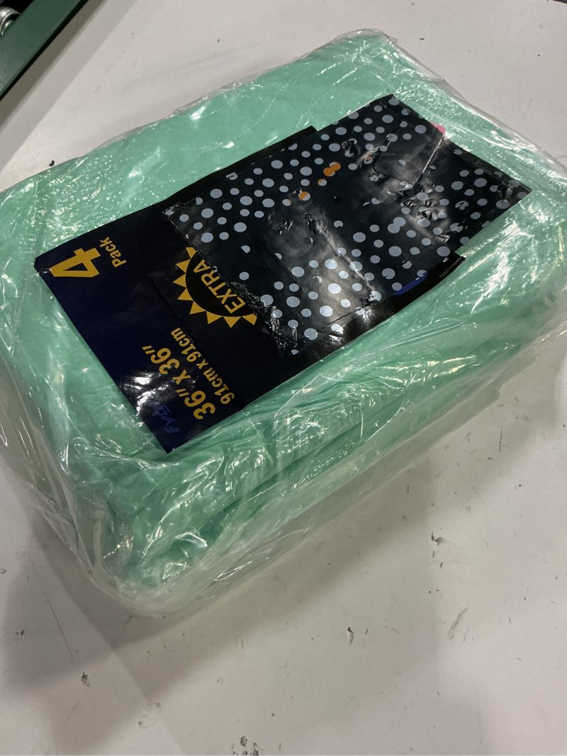 Condition photo showing New/Like New for fygrip 4 pack 36” x 36” extra heavy absorbency washable underpads, waterproof quick drying nursing incontinence reusable washable bed pee pads for dogs, diaper changing & adults, green 4 pack - 36" x 36"