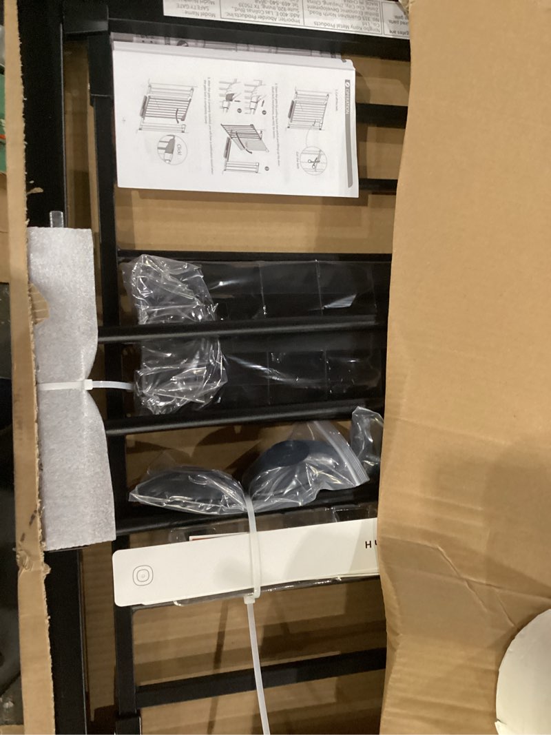 Condition photo showing New/Like New for cumbor 29.7-40.6" baby gate for stairs, mom's choice awards winner-dog gate for doorways, pressure mounted auto-close pet gates for dogs indoor, safety child gate with easy walk thru door, black black 29.7-40.6"w x 30.5"h